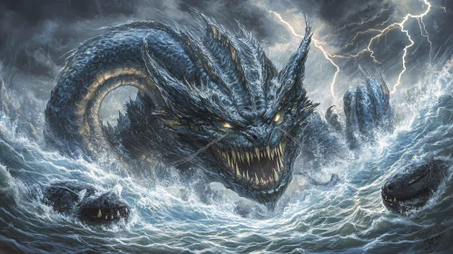 Ferocious Dragon in Turbulent Waters