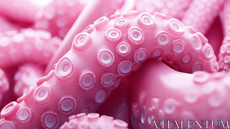 AI ART Detailed Artistic View of Pink Tentacles