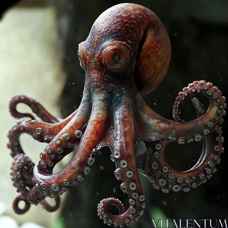 AI ART Detailed Octopus Portrait