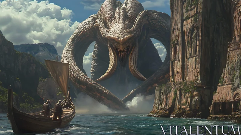 Majestic Kraken Rising from the Sea