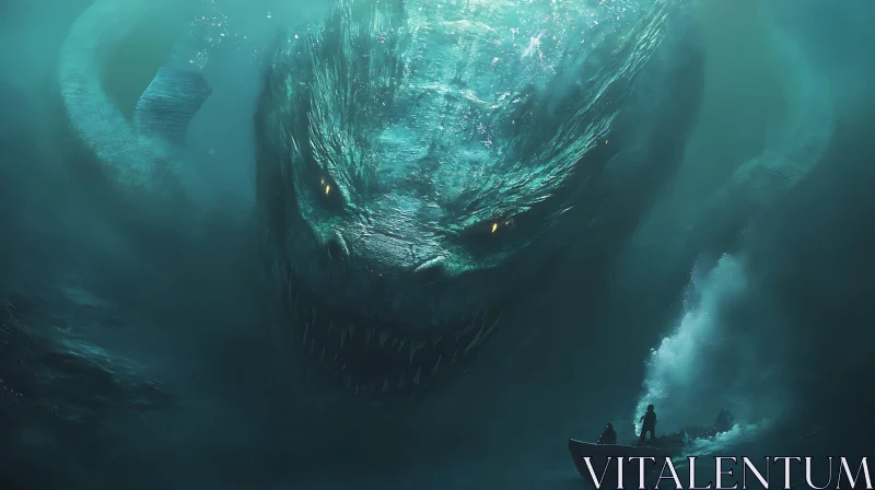 Colossal Sea Monster Encounter AI Image