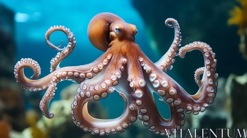 AI ART Majestic Octopus in the Ocean