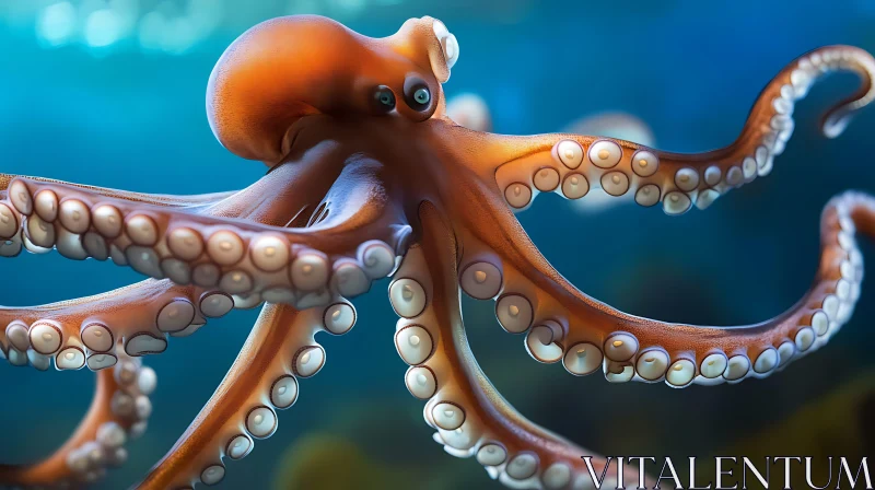 AI ART Intricate Underwater Octopus Image