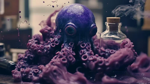 Alchemical Octopus Scene