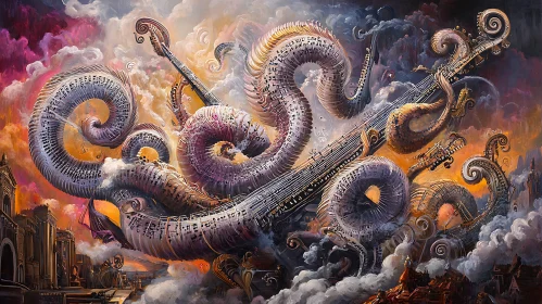 Fantastical Swirling Musical Landscape