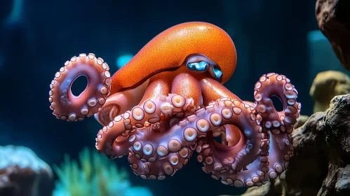 Colorful Underwater Octopus