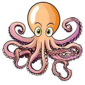 Whimsical Octopus Character Drawing