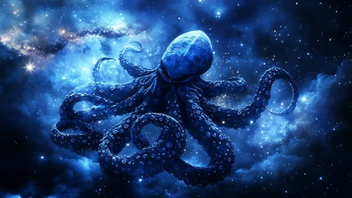 Cosmic Octopus Floating in the Universe