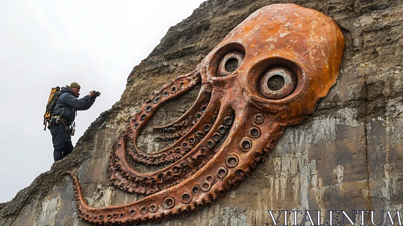 Epic Octopus Rock Art with Explorer AI Image