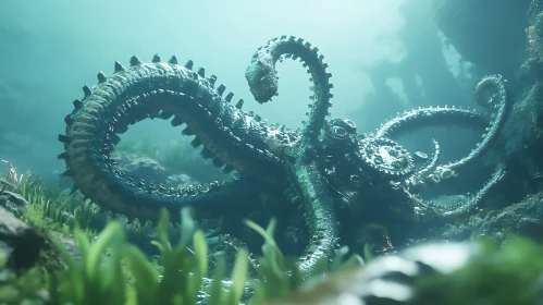 Mechanical Kraken Beneath the Ocean