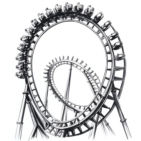 Thrilling Amusement Park Ride Concept