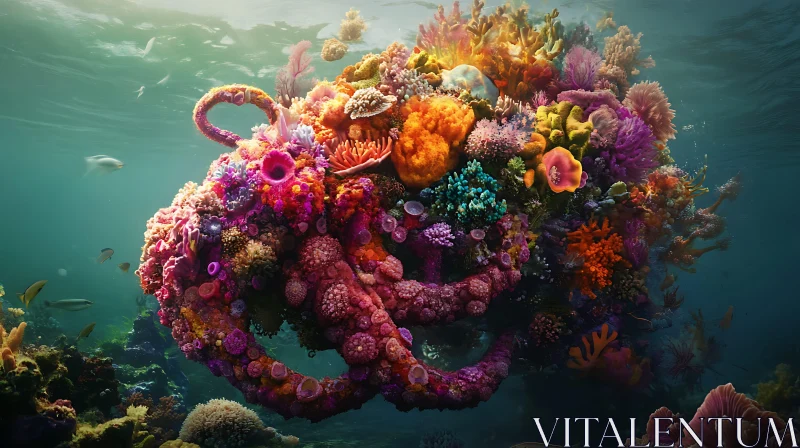 Colorful Coral Reef in Ocean AI Image