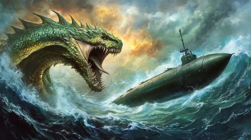 Sea Dragon Attacks Submarine