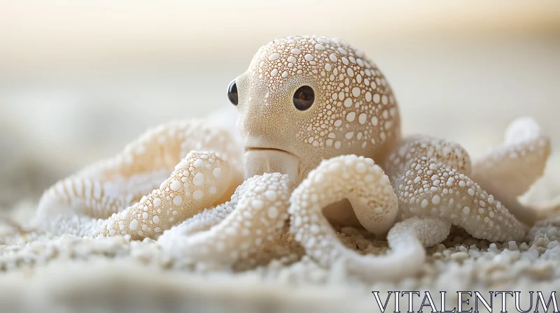 Detailed Marine Life: Octopus with Complex Textures AI Image