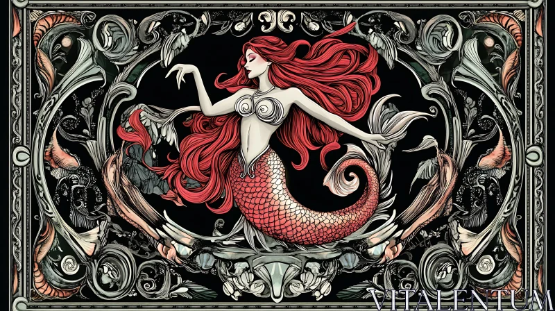 AI ART Intricate Fantasy Mermaid Art