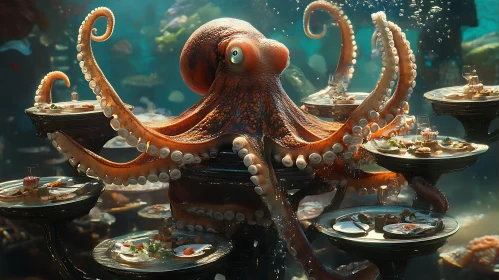 Aquatic Octopus Dining Table