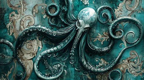 Elaborate Octopus with Artistic Tentacles