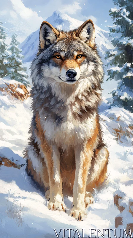 Wolf in Snow