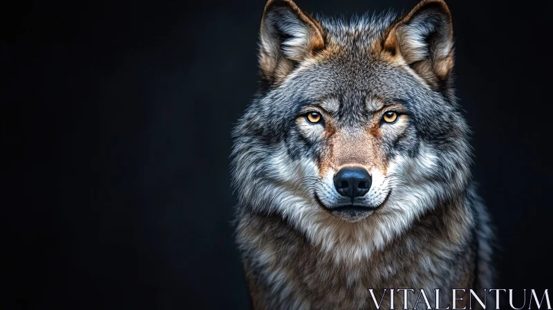 AI ART Wildlife: Captivating Wolf Image