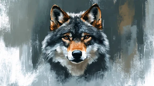 Artistic Wolf Face