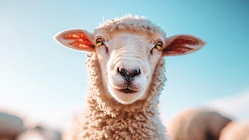 Sheep Under Bright Sky