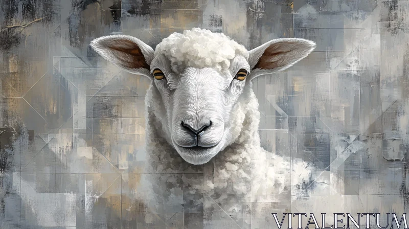 AI ART Contemporary Sheep Art