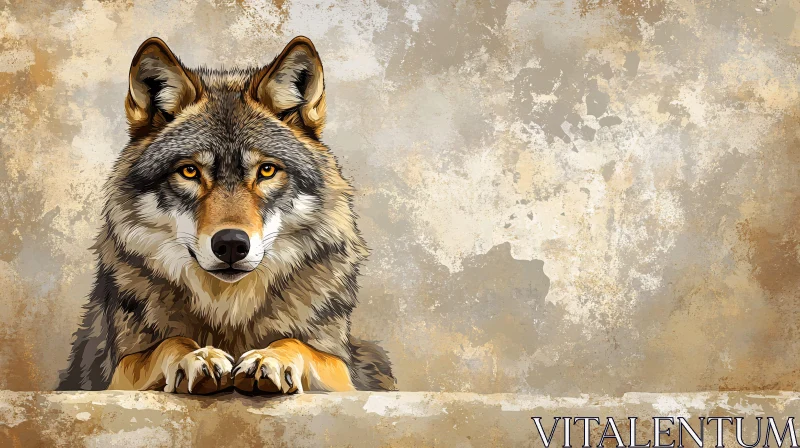 AI ART Majestic Wolf Art