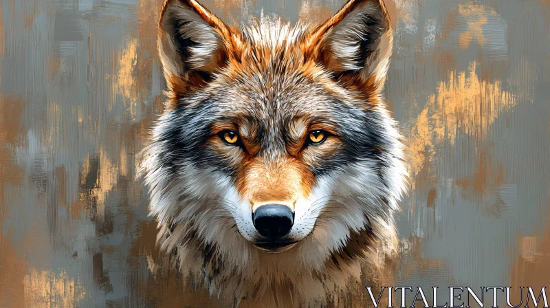 AI ART Artistic Representation of a Wolf