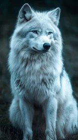 Ethereal Wolf Portrait