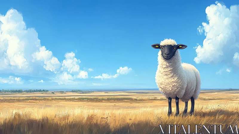 Pastoral Scene with Sheep
