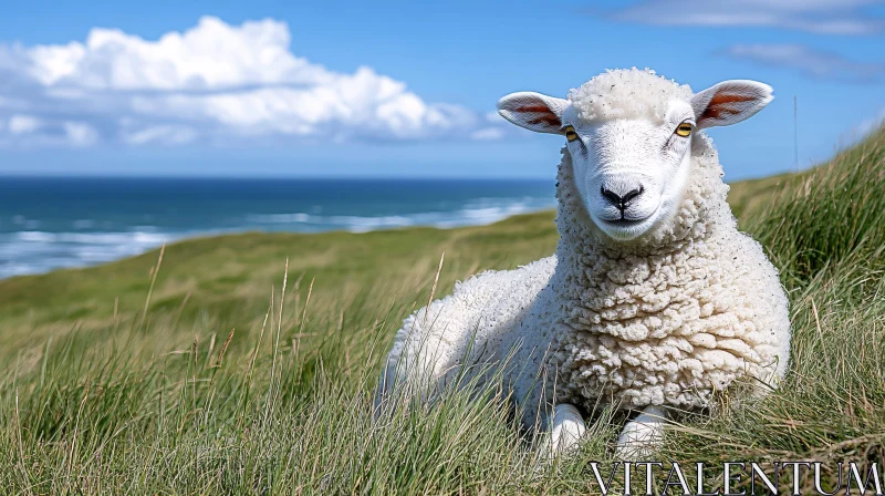 Peaceful Pasture by the Sea