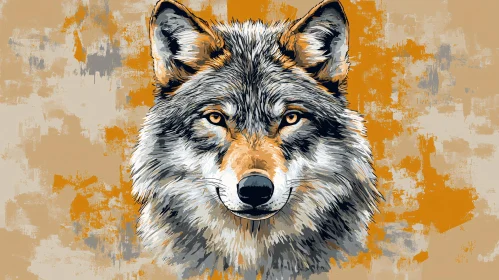 Stylized Wolf Art