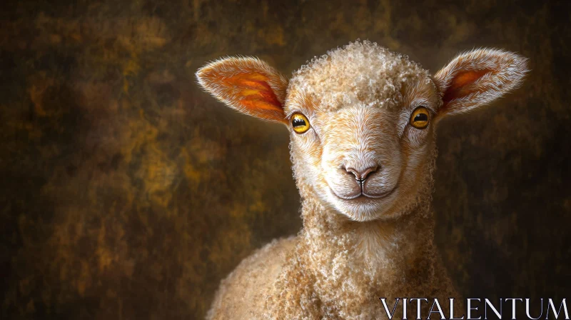 AI ART Artistic Lamb Portrait