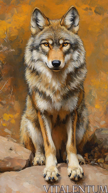 AI ART Wildlife Wolf Art