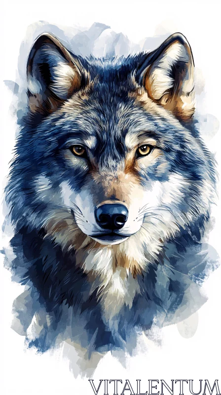 AI ART Wolf Art Painting