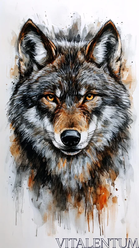 AI ART Magnificent Wolf Artwork