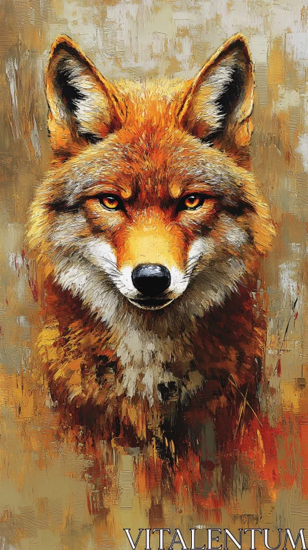 AI ART Vivid Fox Art Piece