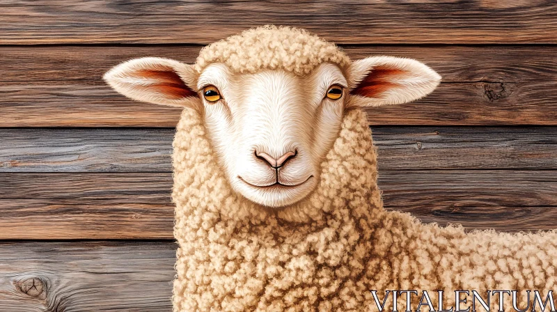 Woolly Sheep Close-Up