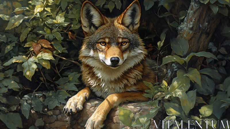 AI ART Serene Fox in Nature