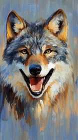 Artistic Wolf Illustration