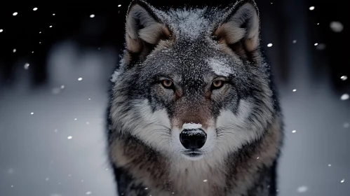 Wolf in Winter Wonderland