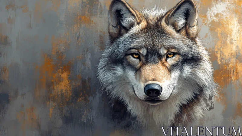 Wildlife Wolf Art Illustration AI Image