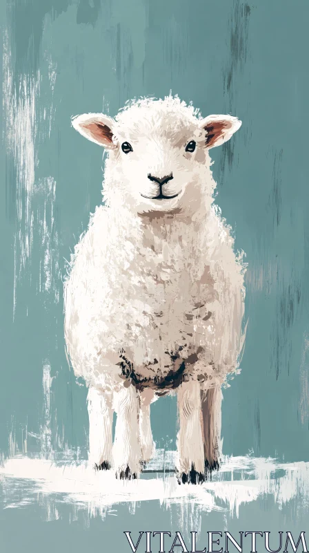 AI ART Expressive Sheep Art