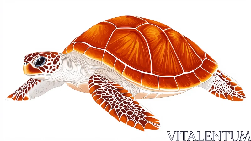 AI ART Vivid Turtle Artwork