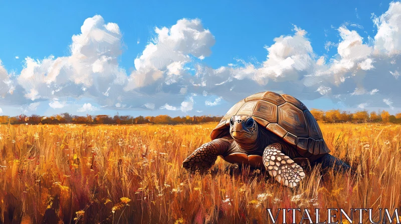 AI ART Turtle in Nature's Splendor