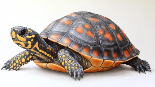 Vibrant Turtle Design Art