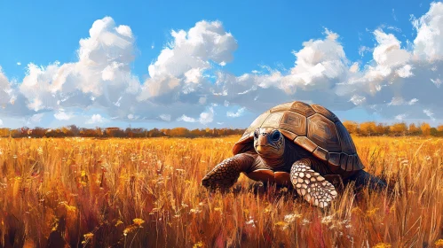 Turtle in Nature's Splendor