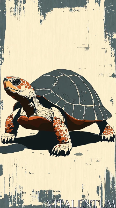 AI ART Modern Graphic Turtle Art