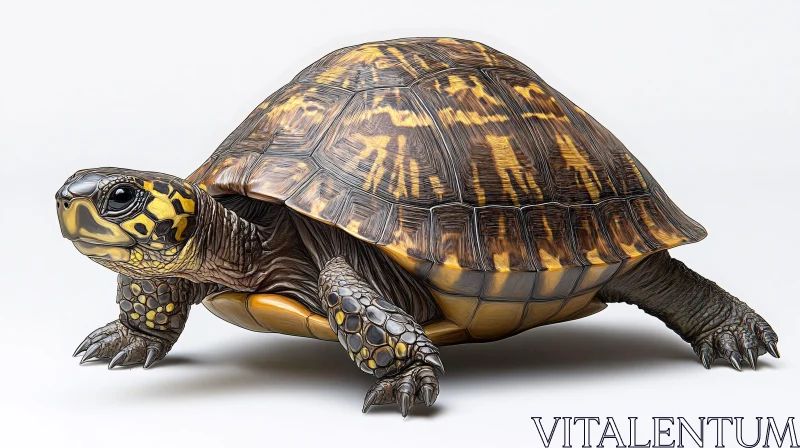 AI ART Detailed Turtle Image with Natural Textures