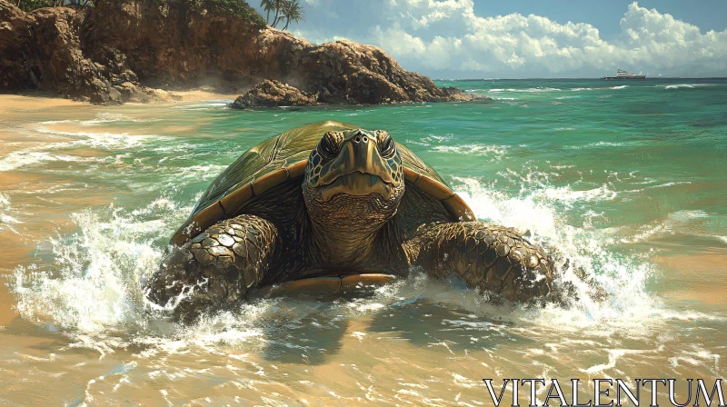 Turtle and Waves